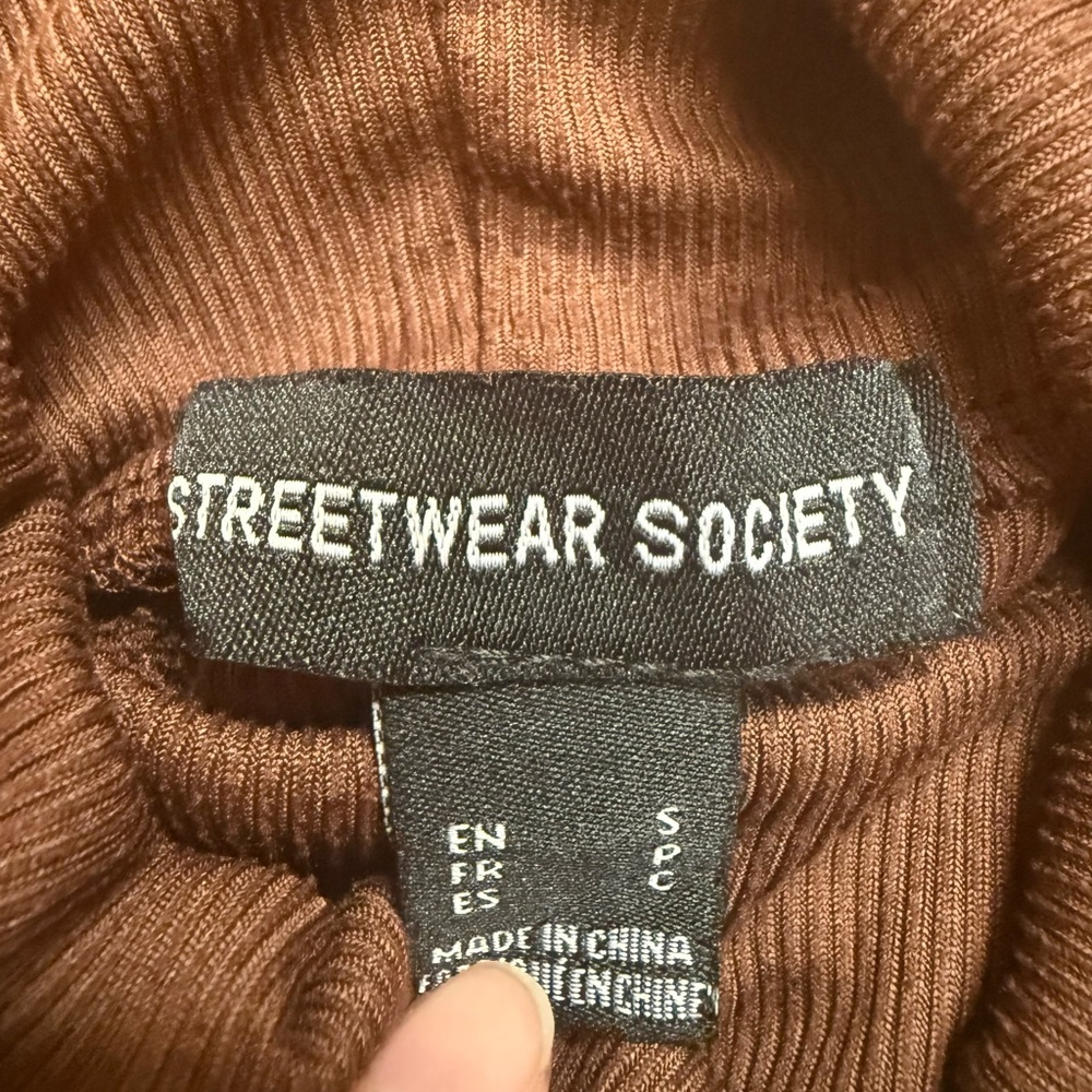 Streetwear Society Chocolate Knit Top